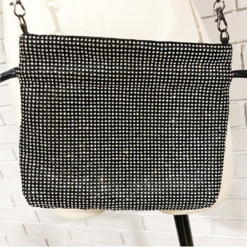 Aqua‎ Women’s Crystal Mesh Crossbody Bag